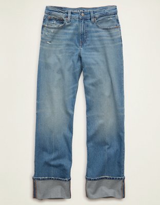 AE High-Waisted Stovepipe Jean Women's Tinted Medium 6 Short