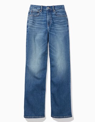 AE Stretch Curvy Super High-Waisted Baggy Straight Jean
