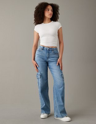 AE Super High-Waisted Baggy Wide-Leg Cargo Jean