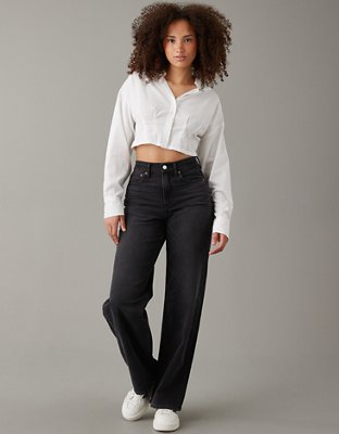 AE Super High-Waisted Trouser - Wide-Leg Pants