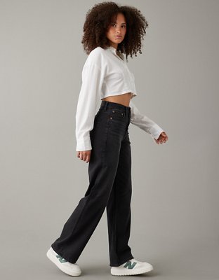 AE Strigid Curvy Super High-Waisted Baggy Straight Jean