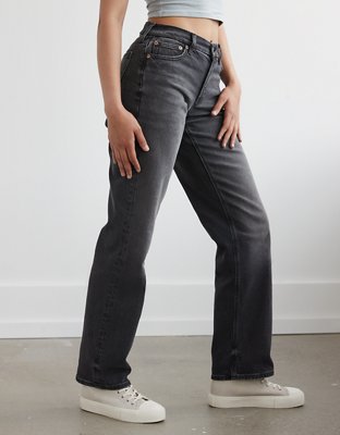 springvand Brace lammelse AE x The Ziegler Sisters Stretch Curvy High-Waisted Relaxed Straight Jean