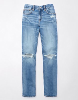 AE Stretch Curvy Ripped Straight Jean