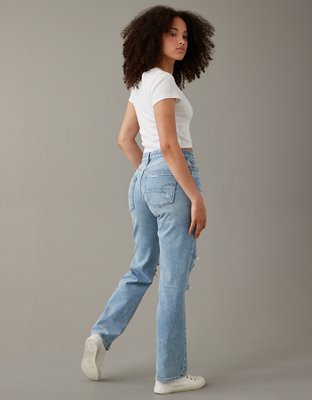 AE Stretch Curvy High-Waisted Straight Jean