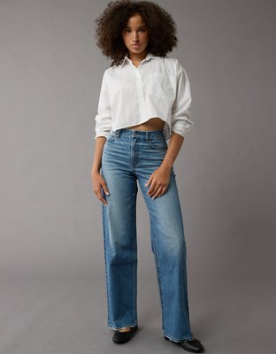 AE Strigid Curvy Super High-Waisted Baggy Straight Jean