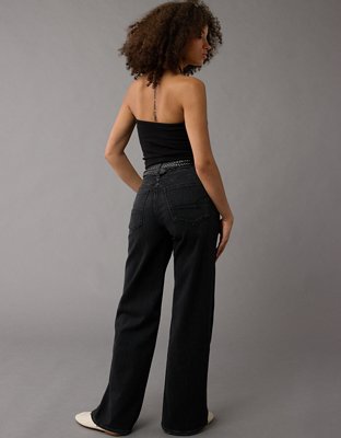 AE Dreamy Drape Stretch Curvy Super High-Waisted Baggy Wide-Leg Jean