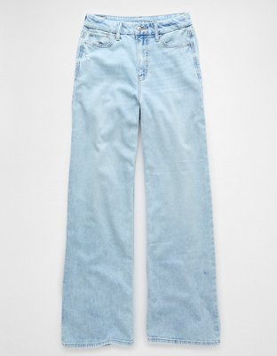 AE Stretch Curvy Super High-Waisted Wide-Leg Jean Holgado