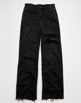 AE Dreamy Drape Stretch Curvy Super High-Waisted Baggy Wide-Leg Jean