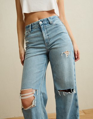 AE Curvy Super High-Waisted Baggy Jean