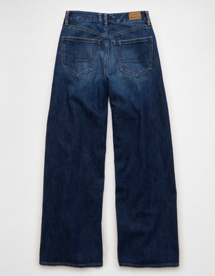 AE Dreamy Drape Stretch Curvy Super High-Waisted Baggy Wide-Leg Jean