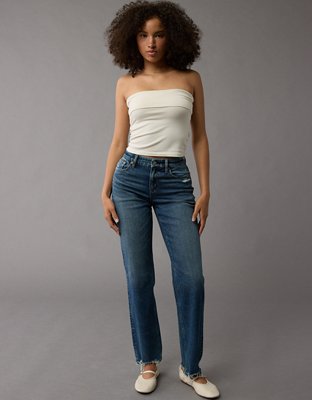 AE Stretch Curvy High-Waisted Straight Jean