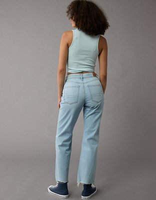 AE Stretch Curvy High-Waisted Straight Jean