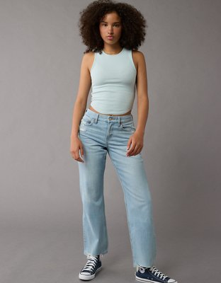 AE Stretch Curvy High-Waisted Straight Jean