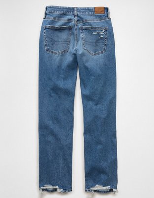 AE Stretch Curvy Ripped Straight Jean