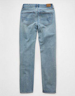 AE Stretch Curvy High-Waisted Chain-Stitch Straight Jean