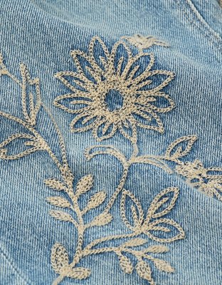 AE Stretch Curvy High-Waisted Chain-Stitch Straight Jean