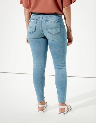 Женские джинсы American Eagle AE Ne(x)t Level Patched Curvy Jegging — фото 2