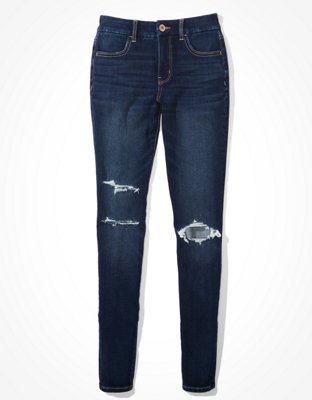 Женские джинсы American Eagle AE Dream Ripped Curvy Jegging — фото 3