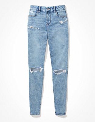 Buy AE Next Level Ripped Super High-Waisted Jegging online