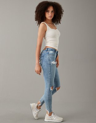 AE Next Level Ripped Super High-Waisted Jegging