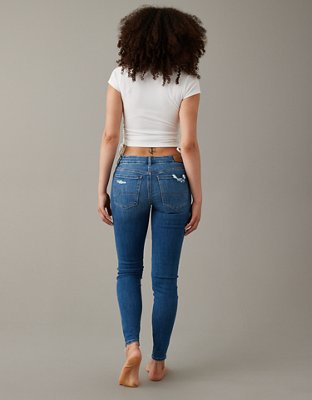 Женские джинсы American Eagle AE Next Level Patched Low-Rise Curvy Jegging — фото 2