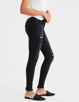 Женские джинсы American Eagle AE Denim X4 Super Low Rise Jegging — фото 4
