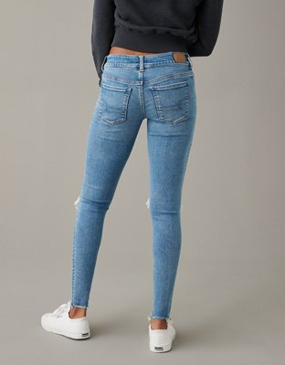 Женские джинсы American Eagle AE Next Level Ripped Super Low-Rise Jegging — фото 2
