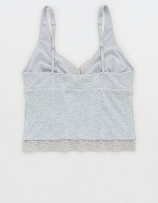 Superchill Cotton Rib Vintage Lace Tank Top