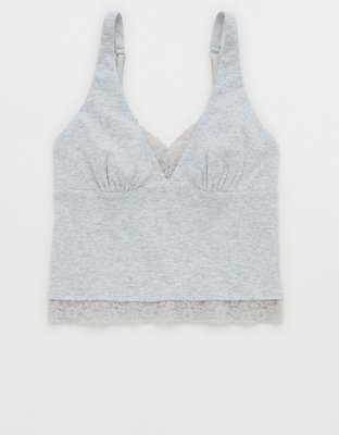 Superchill Cotton Rib Vintage Lace Tank Top