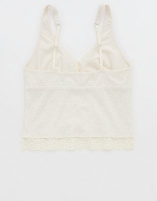 Superchill Cotton Rib Vintage Lace Tank Top