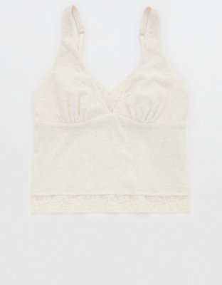 Superchill Cotton Rib Vintage Lace Tank Top