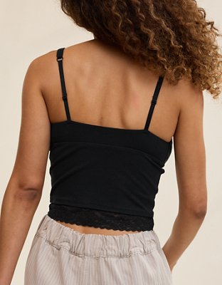 Superchill Cotton Rib Vintage Lace Tank Top