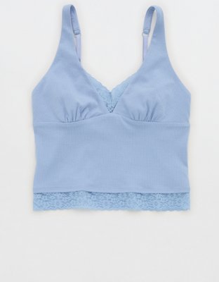 Superchill Cotton Rib Vintage Lace Tank Top