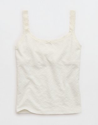 Superchill Cotton Heart Jacquard Tank Top | Aerie