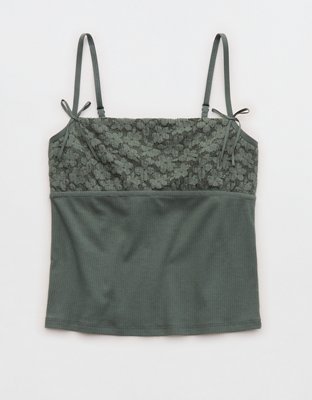 Superchill Cotton Rib Festival Lace Tank Top