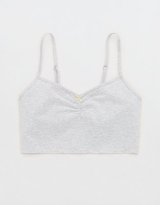 Superchill Cotton Ruched Bra Top