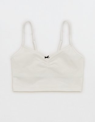 Superchill Cotton Ruched Bra Top