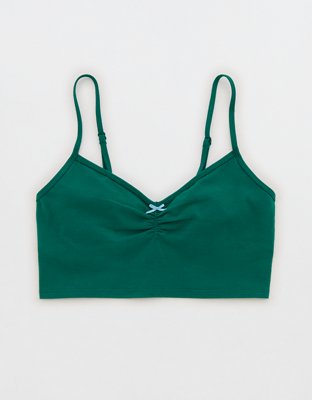 Superchill Cotton Ruched Bra Top