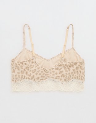 OVERSLEPT by Aerie Real Soft® Ribbed Lace Bra Top