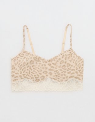 OVERSLEPT by Aerie Real Soft® Ribbed Lace Bra Top