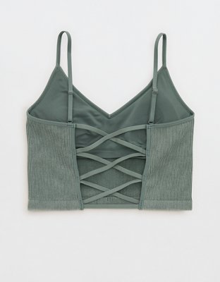 Superchill Seamless Rib Padded Bra Top