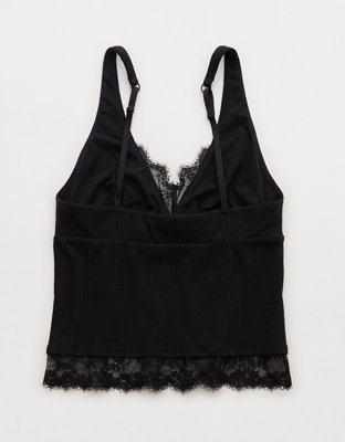Superchill Cotton Rib Lace Tank Top