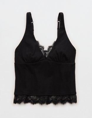 Superchill Cotton Rib Lace Tank Top