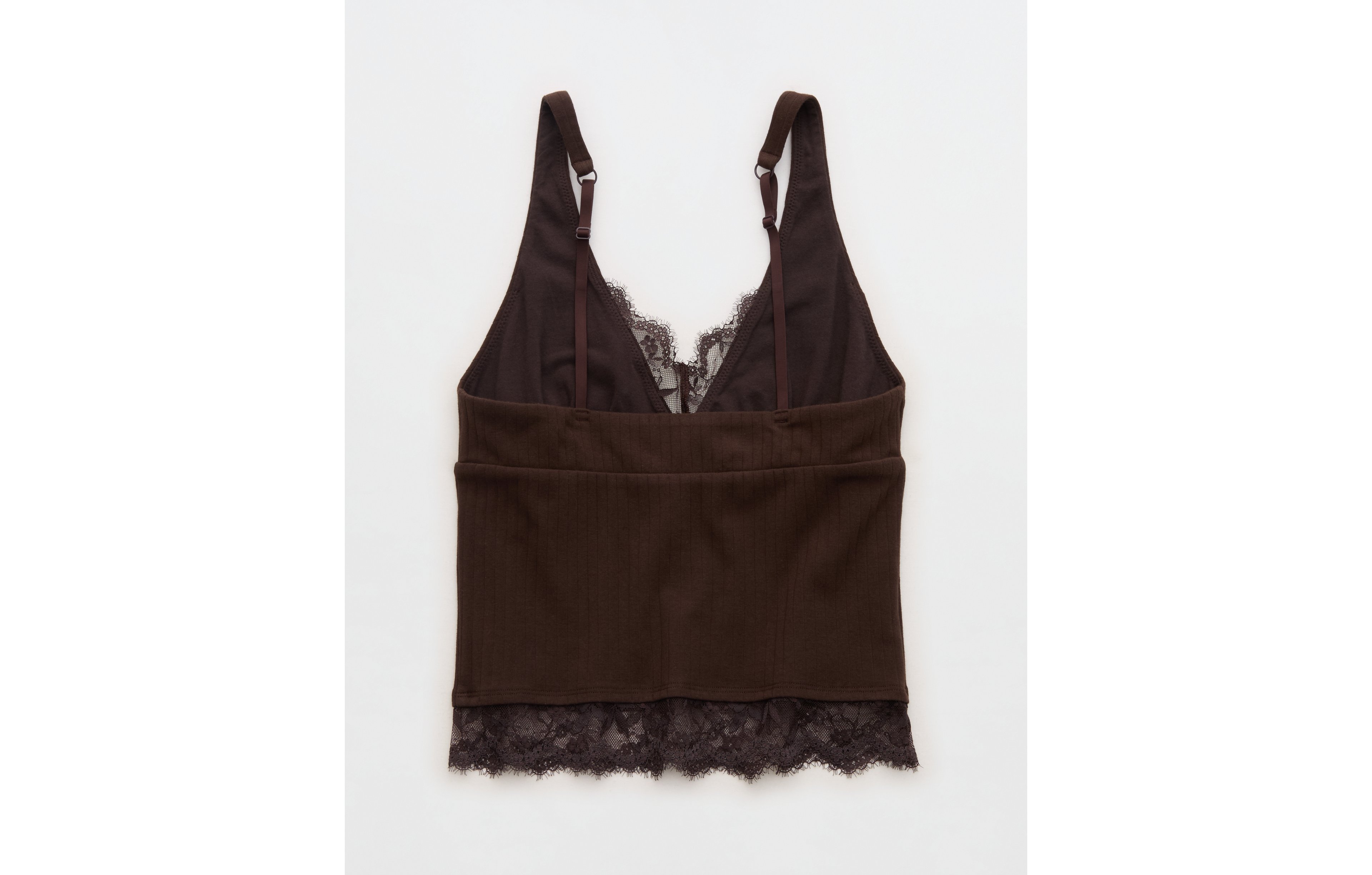 Superchill Cotton Rib Lace Tank Top