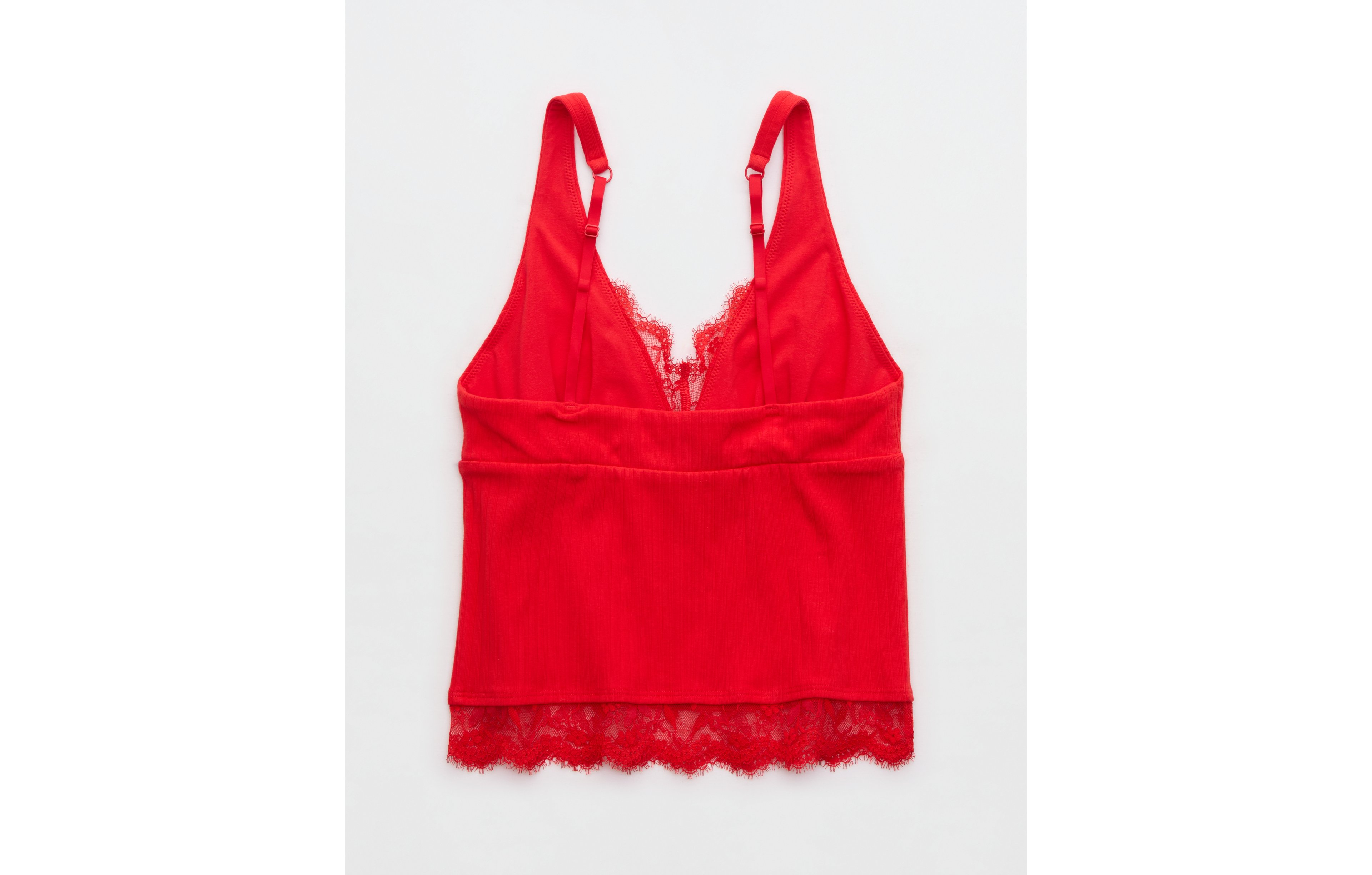 Superchill Cotton Rib Lace Tank Top