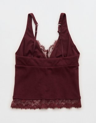 Superchill Cotton Rib Lace Tank Top