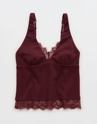 Superchill Cotton Rib Lace Tank Top