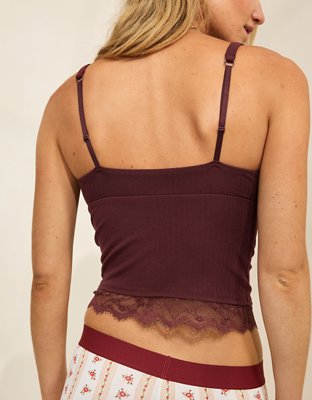 Superchill Cotton Rib Lace Tank Top