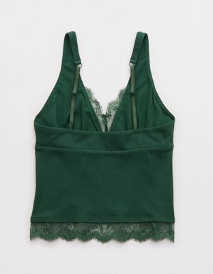 Superchill Cotton Rib Lace Tank Top