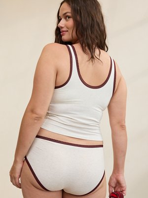 Superchill Cotton Lace Trim Tank Top